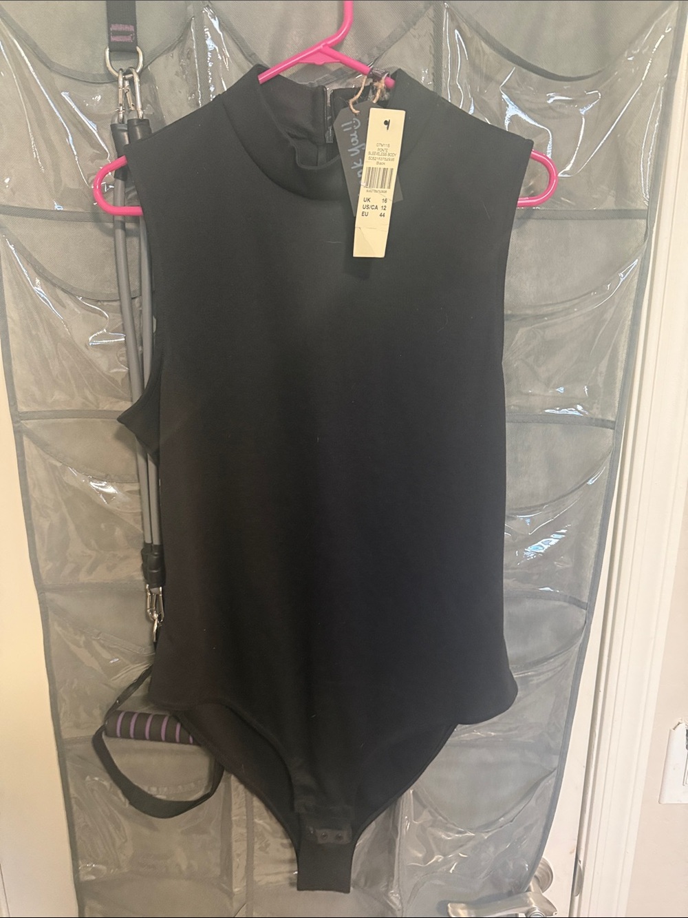 Long tall sally Sleeveless Black Mock Neck Bodysuit